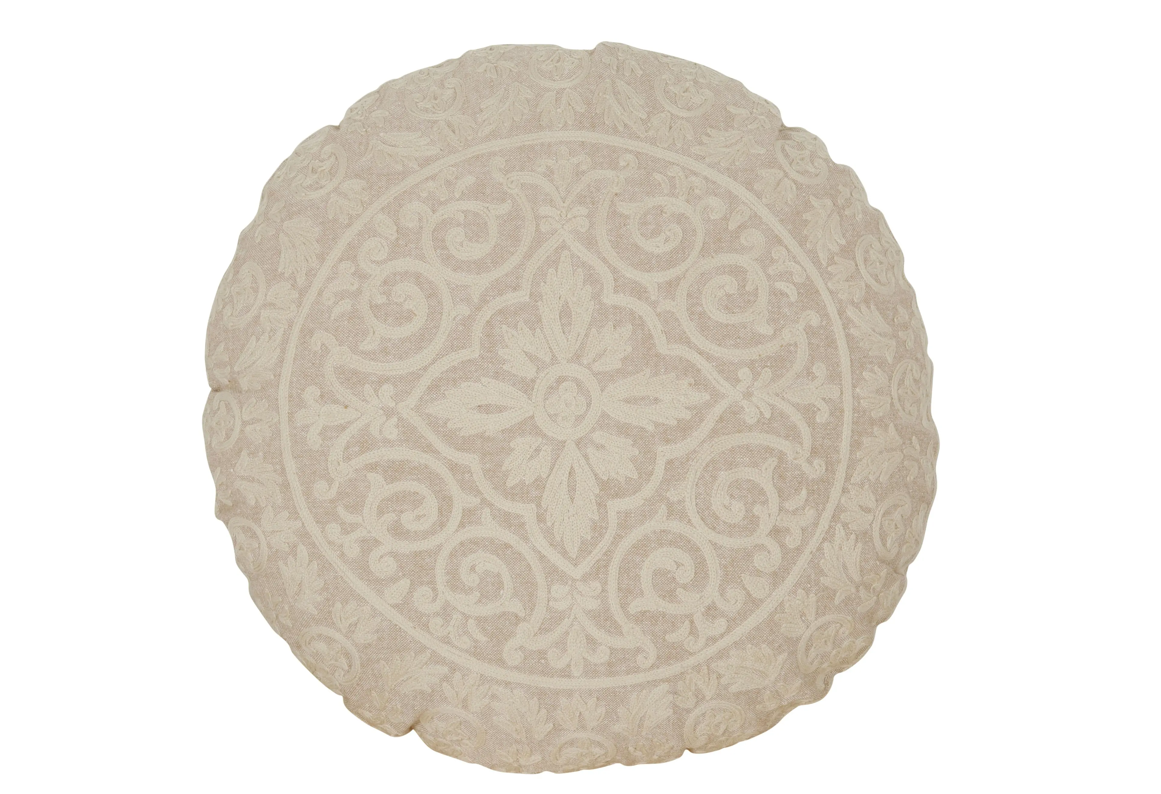 Nico Embroidered Round Cushion 40cm