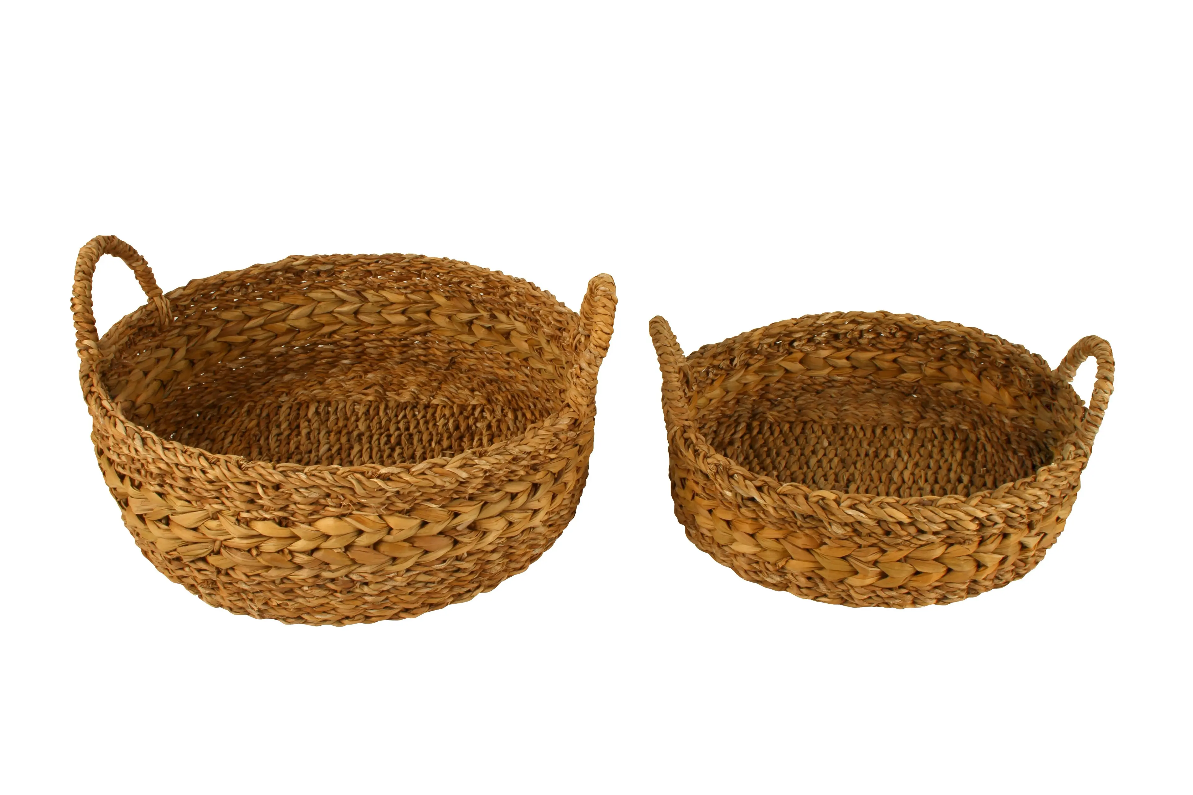 Jolene Circle Hogla Set Of 2 Jute Trays