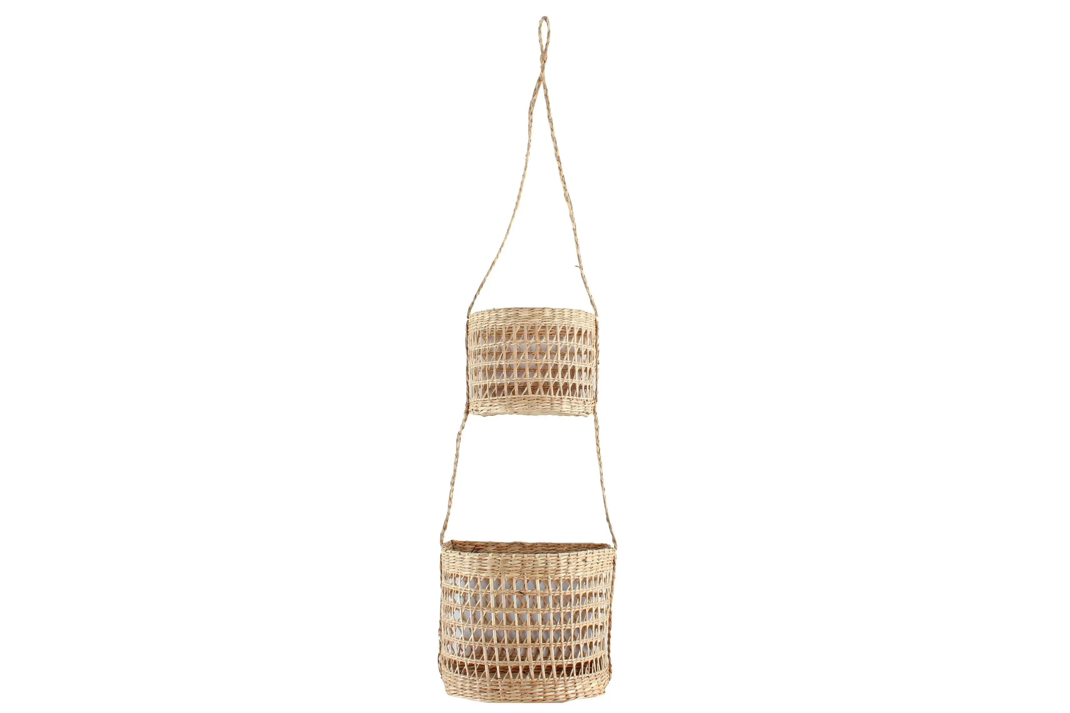 Gympie 2 Tier Seagrass Hanging Basket