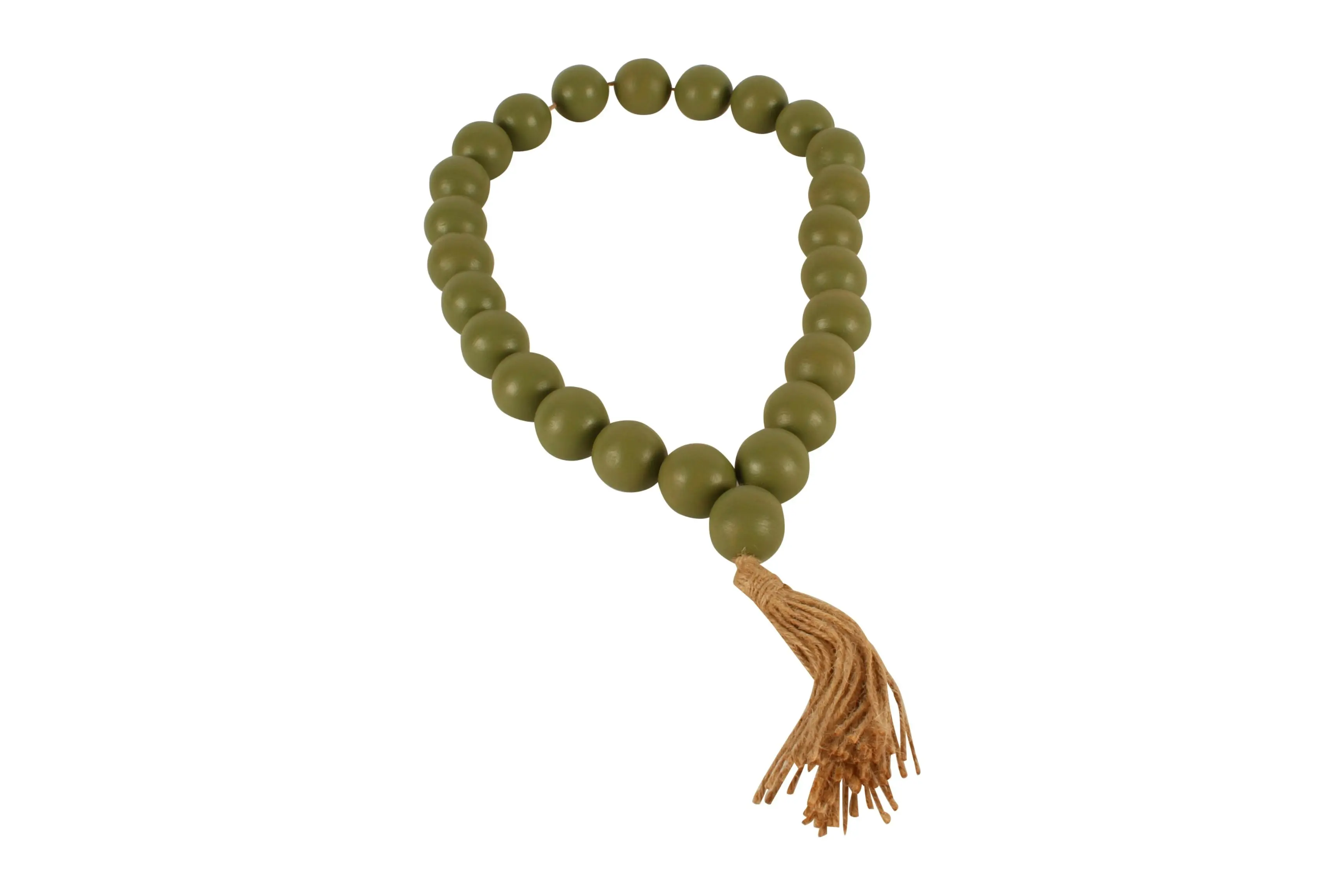 Ivelle Jumbo Bead Garland Olive