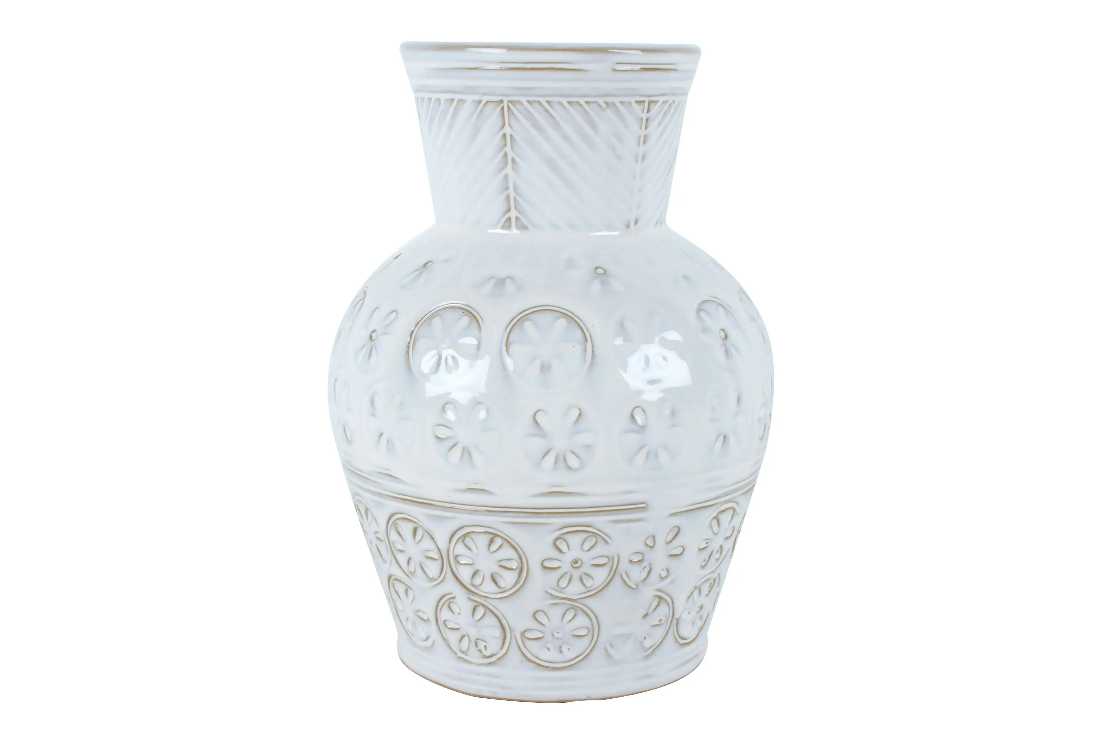 Boas Floral Olpe Stone Vase 22 x 16 x 16 cm