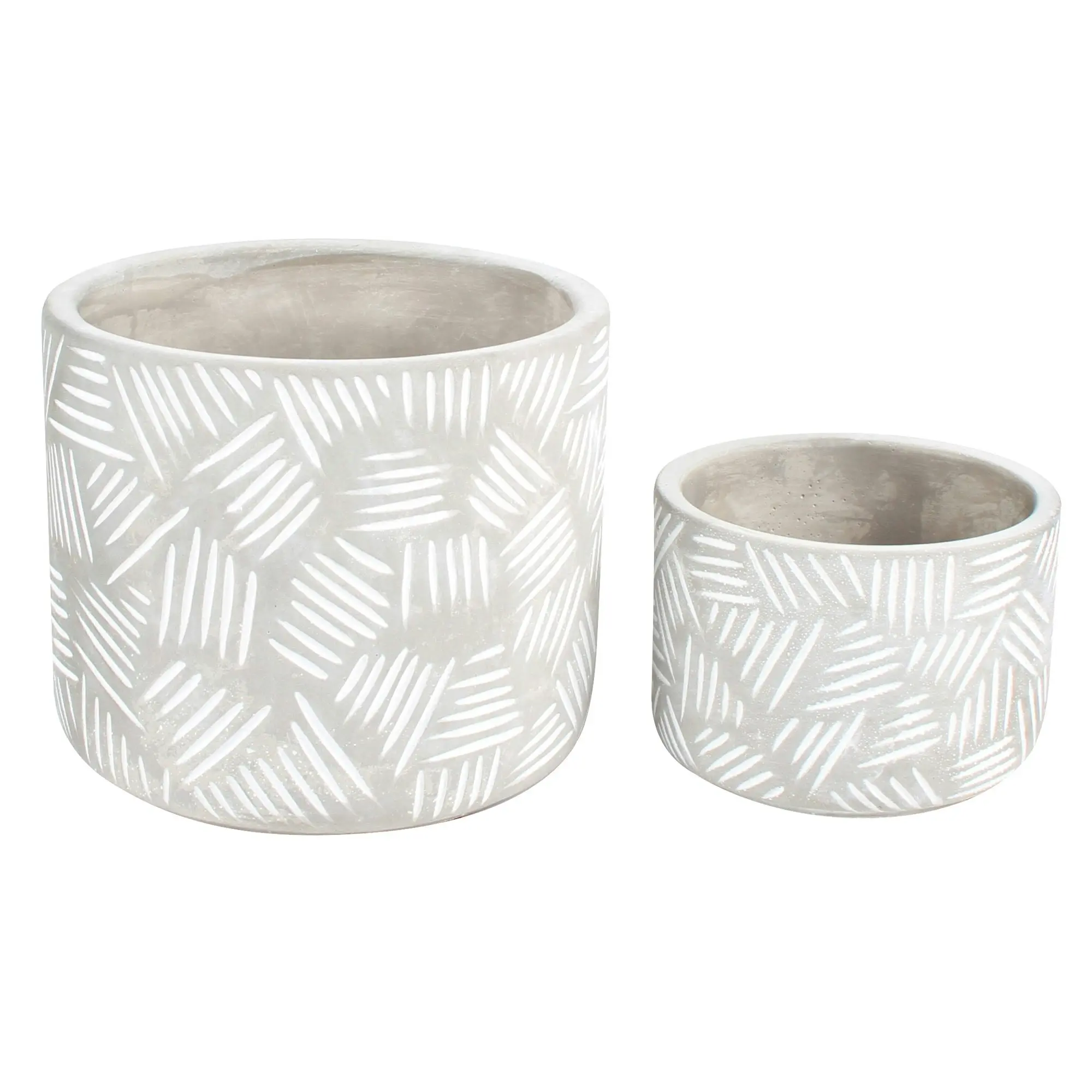 Eden Set Of 2 Concrete Plant Pots