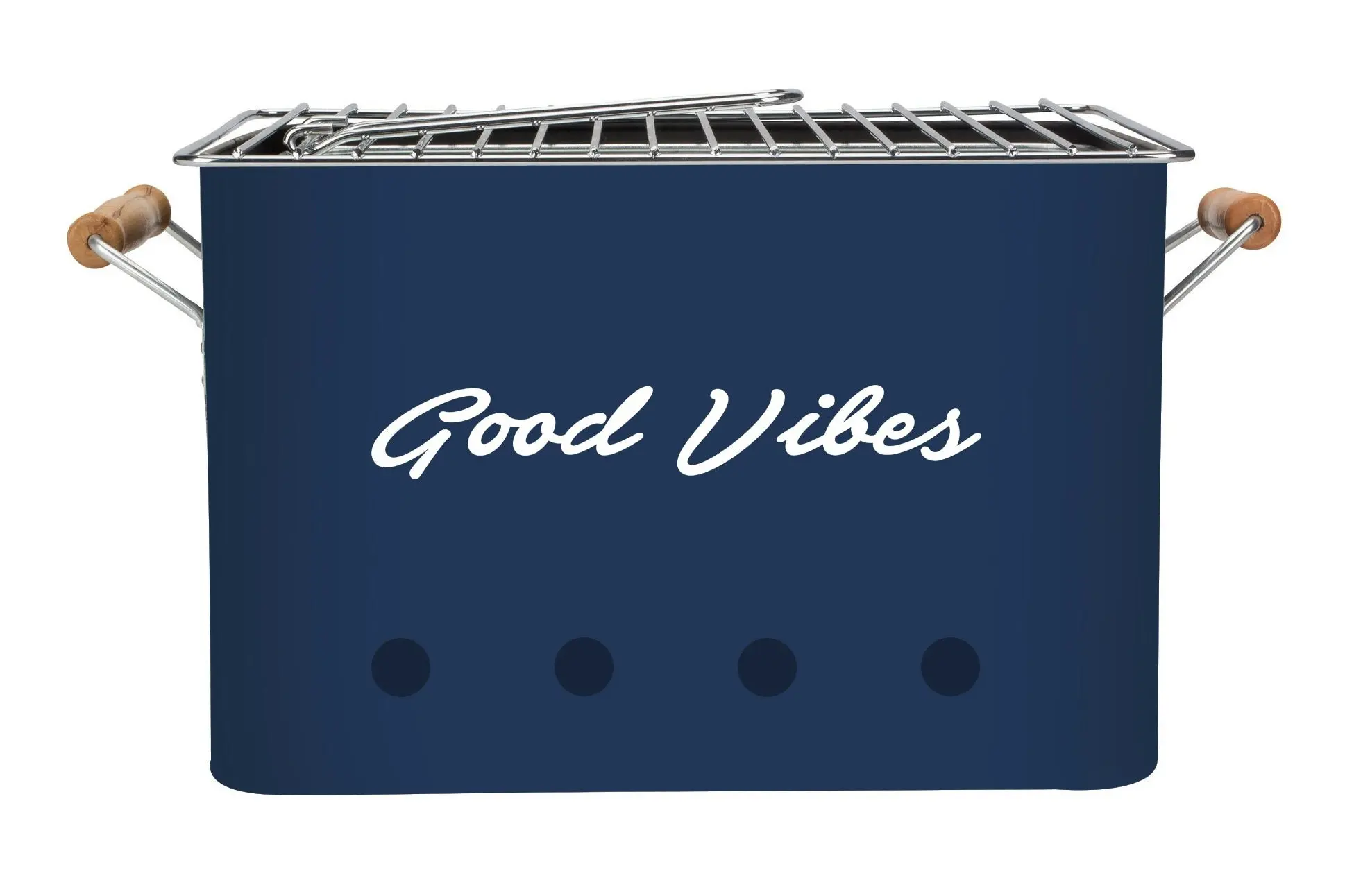 Good Vibes™ Portable Charcoal BBQ - Navy