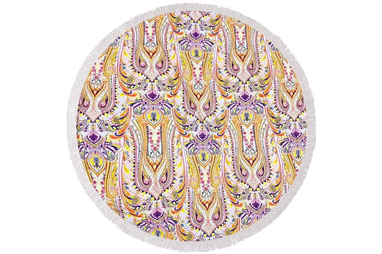 Round Beach Towel -Nomad Paisley