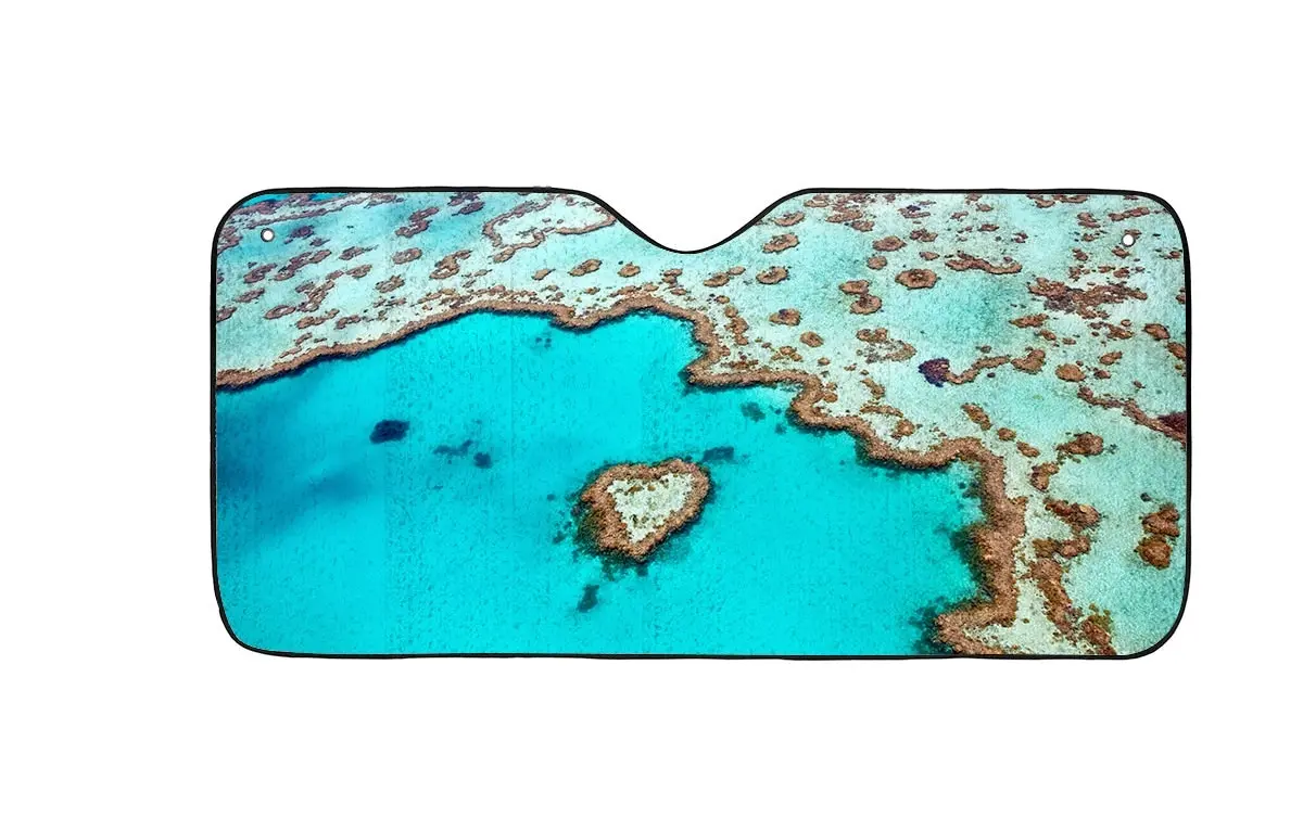 Good Vibes™ Car Sun Shade 140 x 70cm - Great Barrier Reef