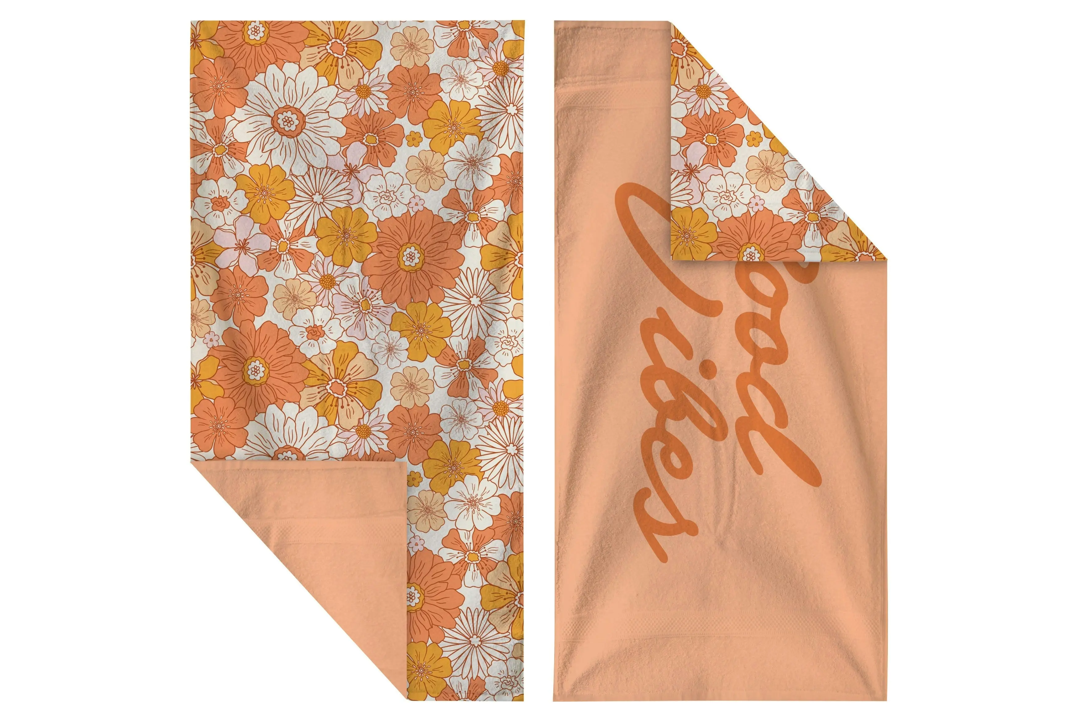 Premium Quick Dry Beach Towel - Hippie Daisies