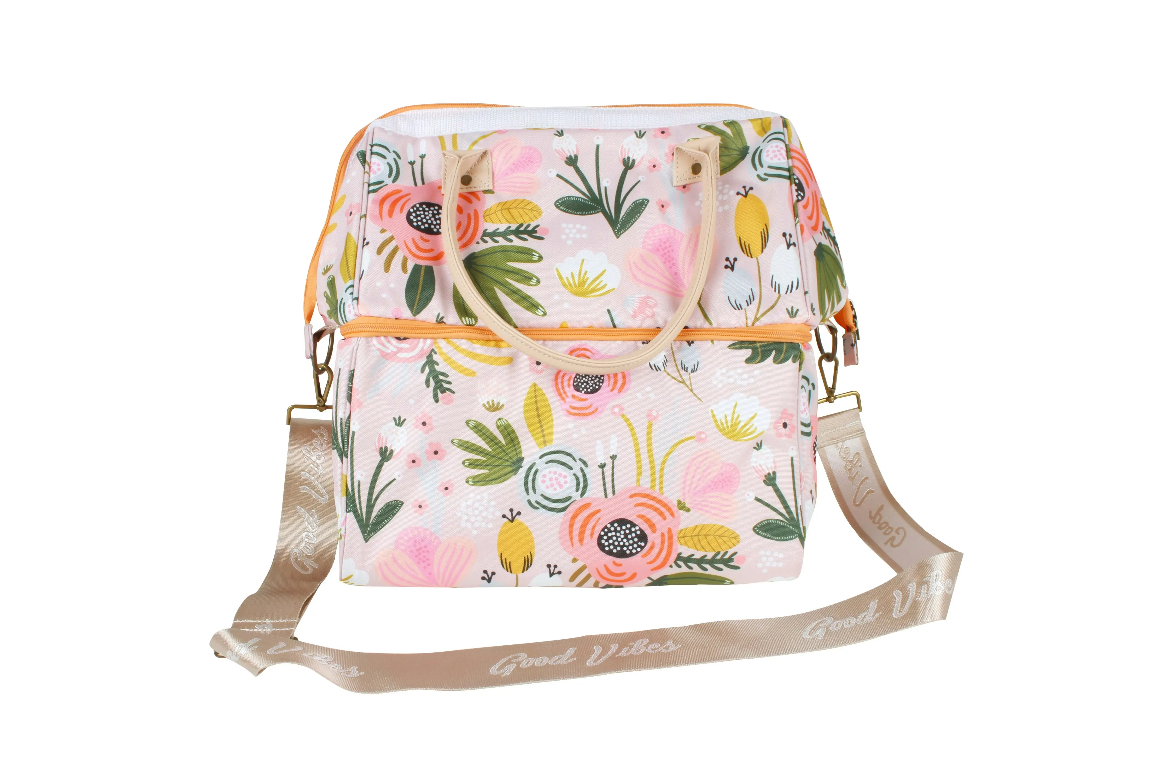 Insulated Peony Bloom Cooler Bag