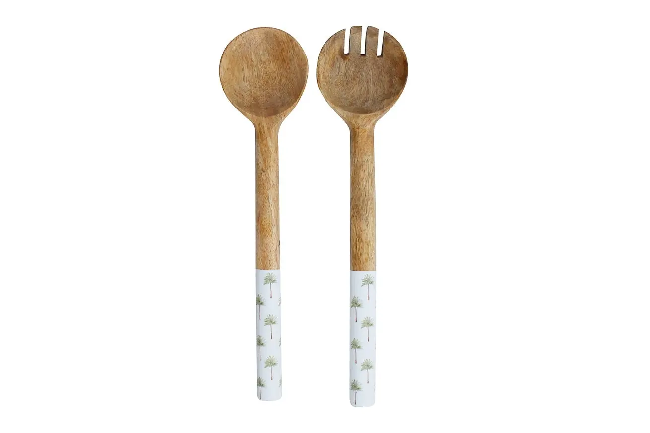 Salad Server Set Of 2 - St Barts Palm 28 x 6cm