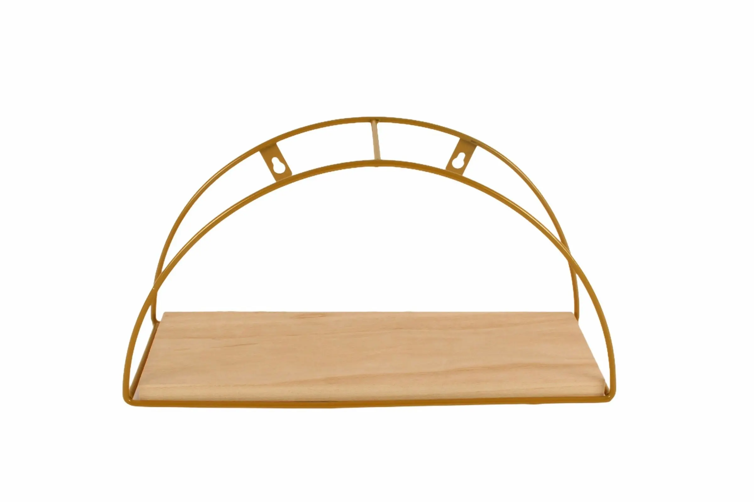 Isla Nordic Gold Wall Shelving, 36 x 18 x 13cm