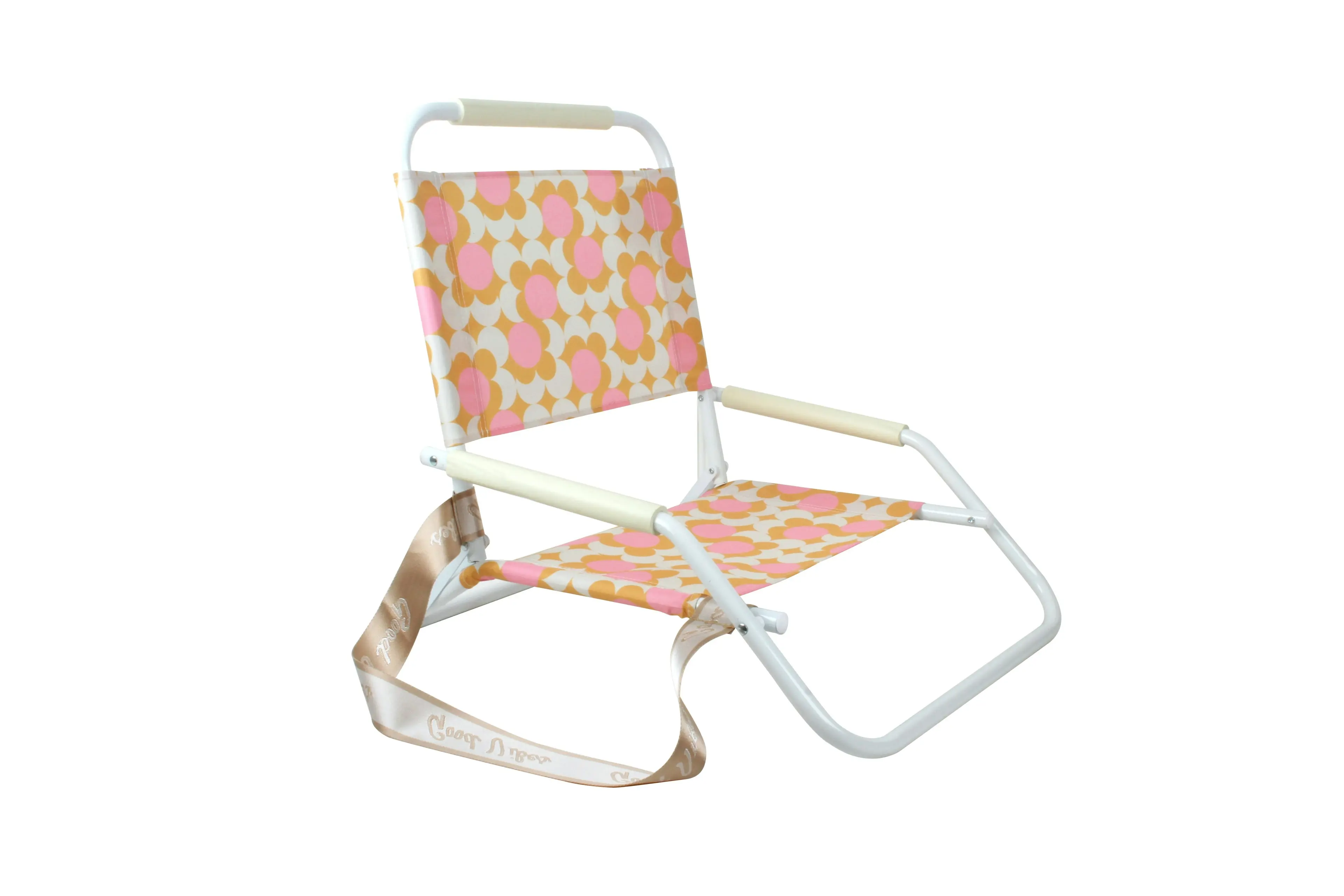 Foldable Beach Chair Peony Bloom Design