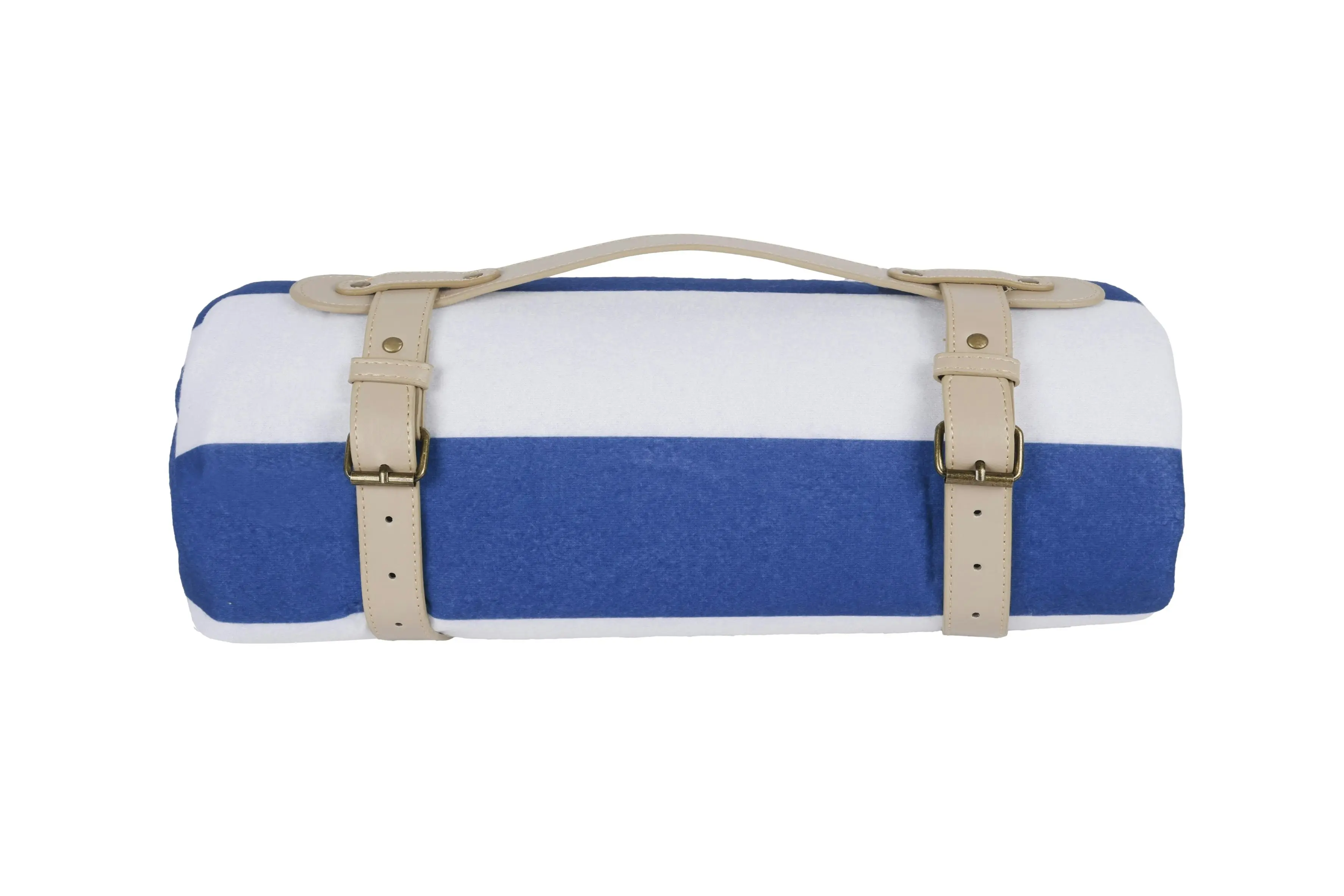 Family Picnic Blanket With Carry Strap 200 x 150cm - Hamptons Navy