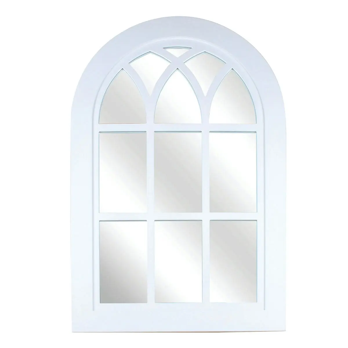 Heather Wooden Arched Window Mirror 91 x 61cm