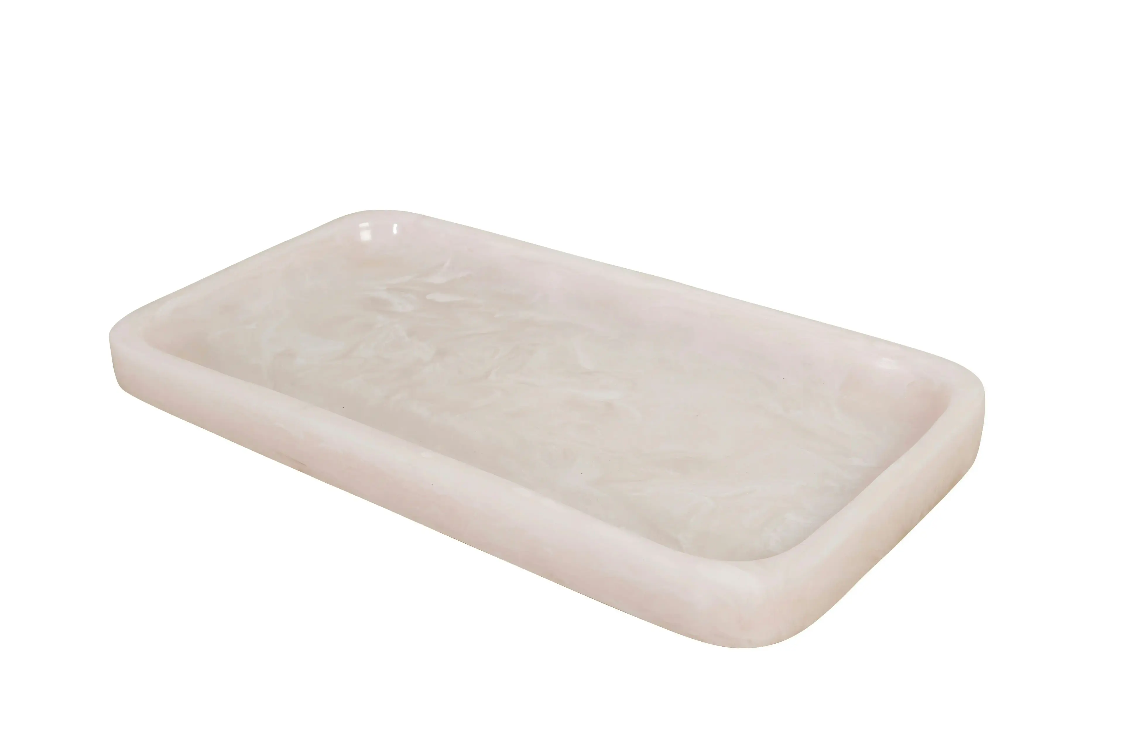 Ophelia Resin Tray - Pearl