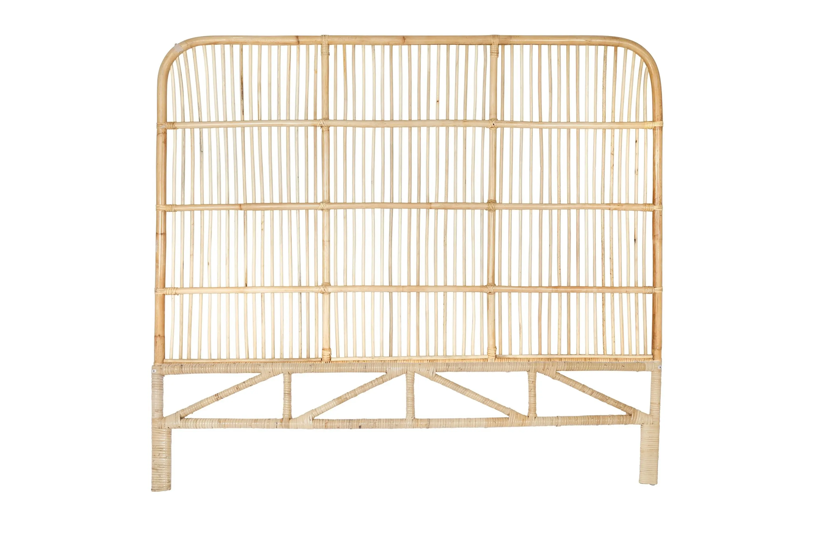 King Size Rattan Headboard, Natural, 190 x 145 x 5cm