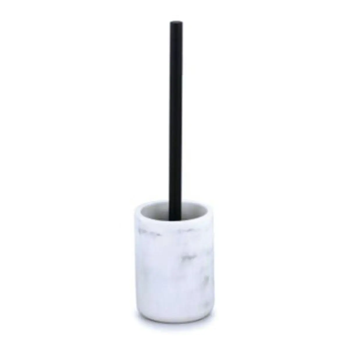 Marble Look Poly Resin Toilet Brush Holder