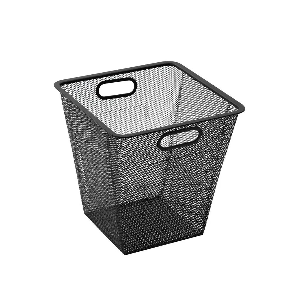 Boxsweden Mesh Storage Basket 28x28cm Home Organiser Container Case Holder BLK