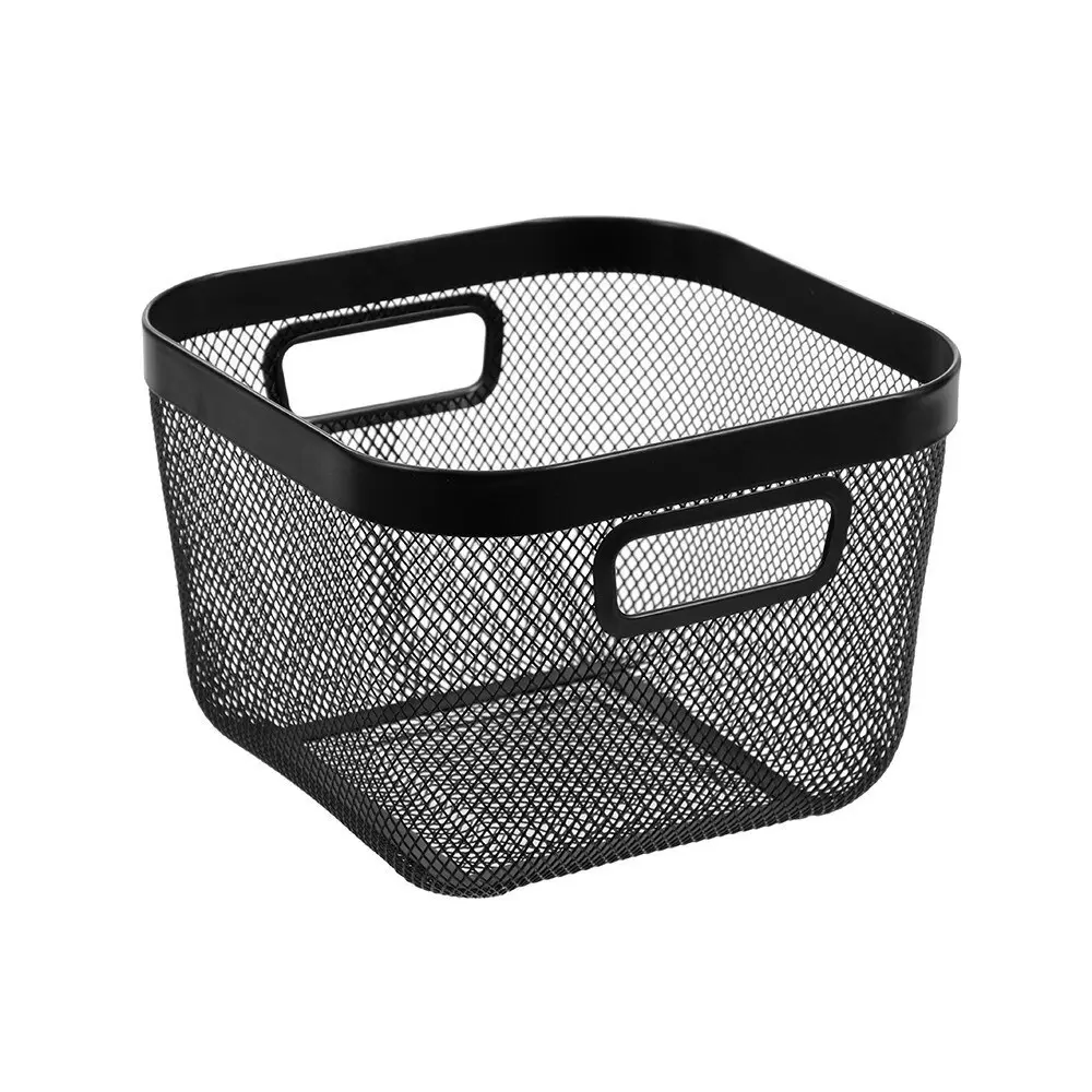 2x Boxsweden Medium 24cm Mesh Storage Basket w/ Handle Home Organiser Assorted