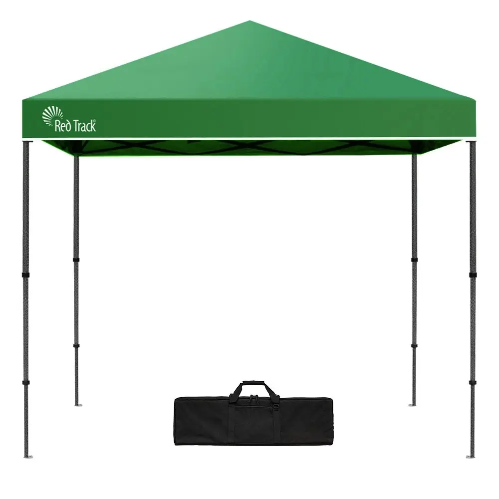 Red Track 3x3m Folding Gazebo, Most Compact Foldable Design, Carry bag, Portable Outdoor Popup Marquee for Camping Beach, Green