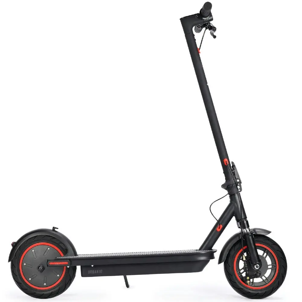 Alpha Urban 10 Electric Scooter, 35km/h, Suspension, 35km Range, 10-Inch Wheels, Brushless Motor, Free APP, Motorised Commuter eScooter for Adults, Black