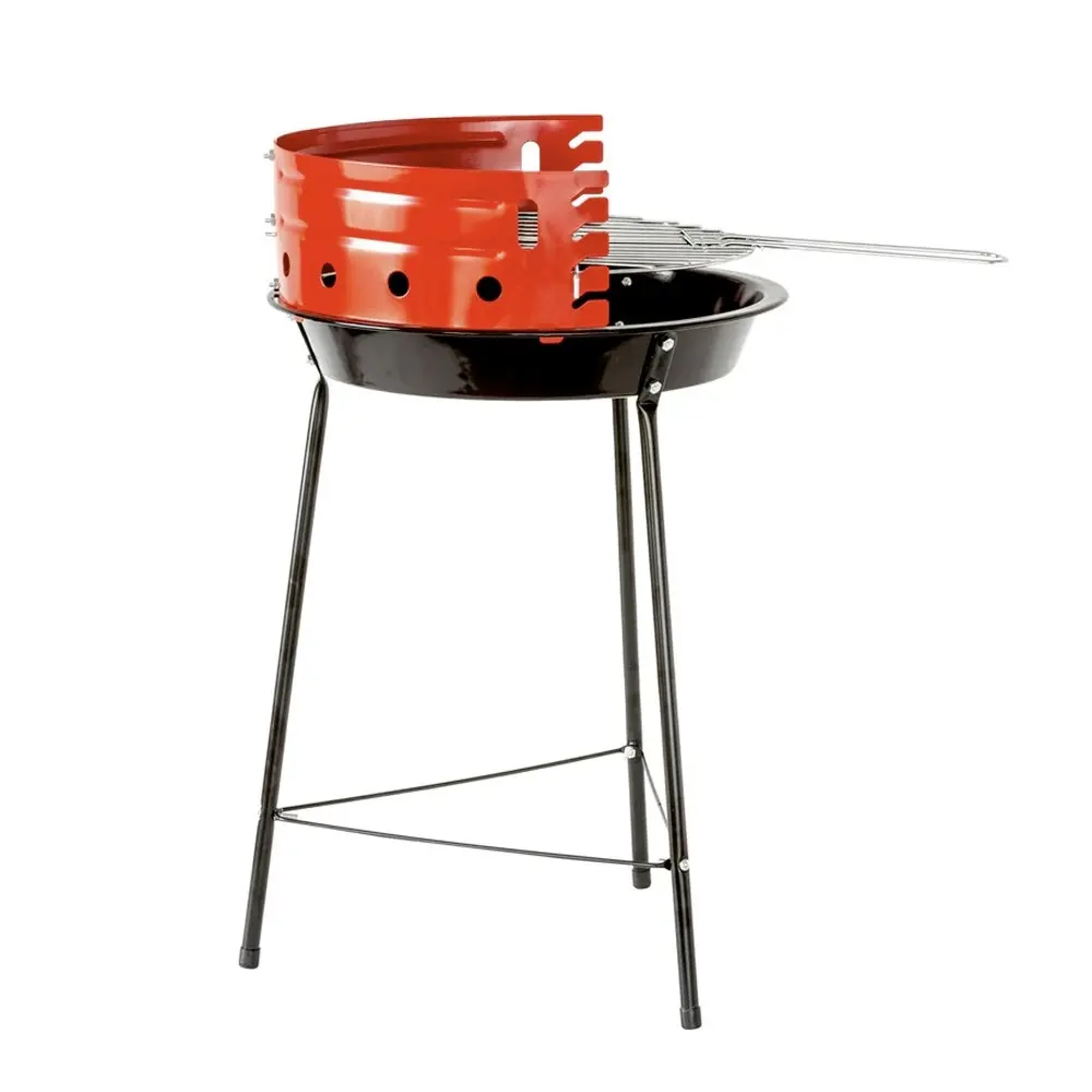 Hacienda 13" Simple Outdoor Portable Camping Charcoal Grill BBQ Stove Black