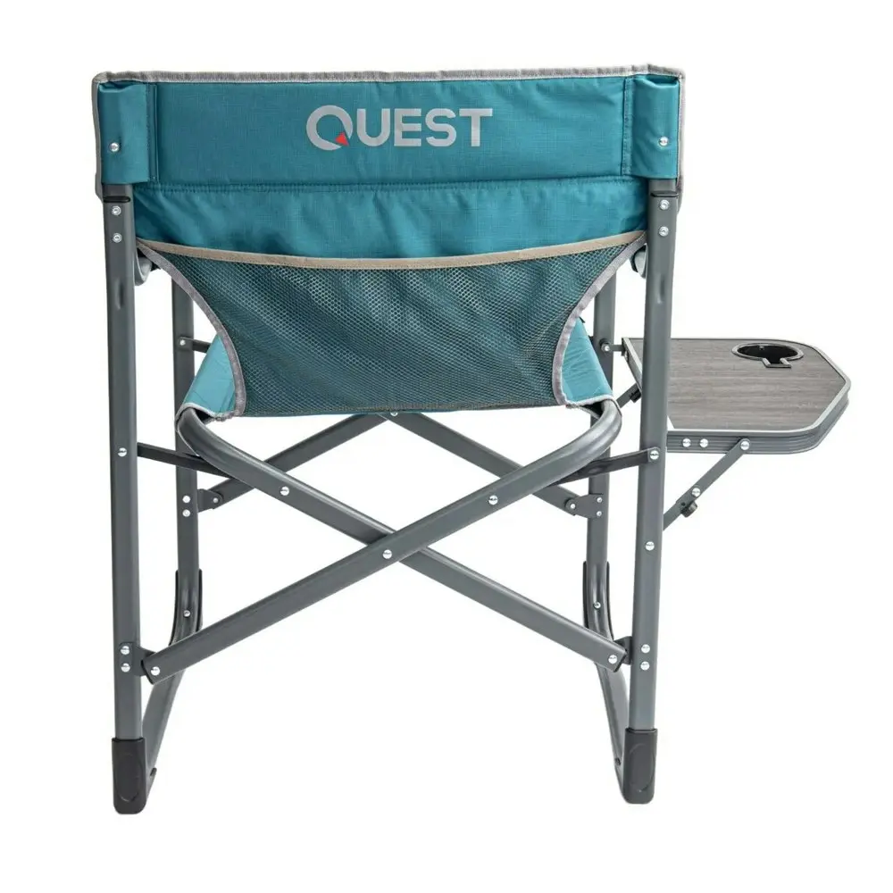 Quest Head Honcho 84cm Aluminium Directors Chair w/ Armrests Camping/Picnic Blue