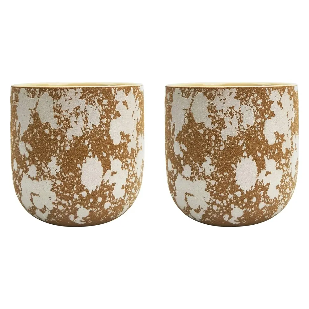 2x Urban Murphy 14cm Ceramic Planter Flower/Plant Pot Home Tabletop Decor Terra