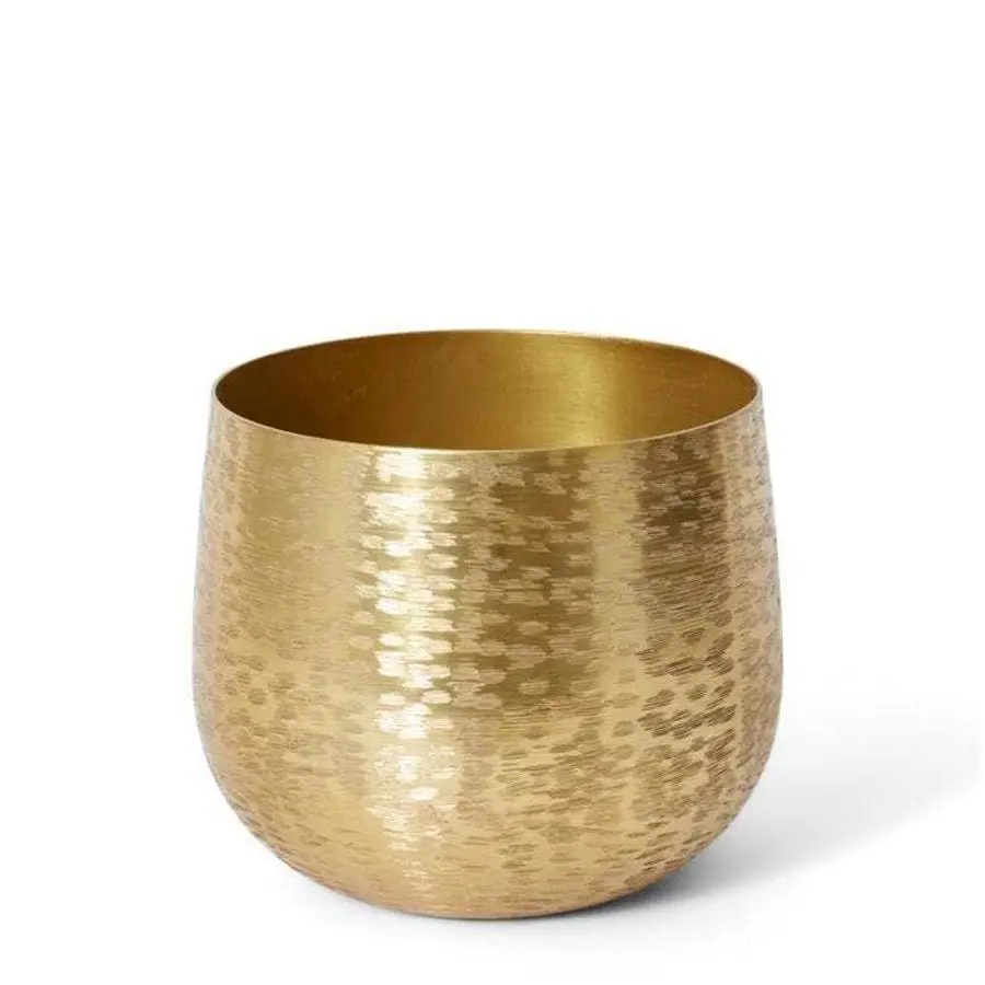 E Style Soyala 20x24cm Aluminium Plant Pot Home Decor Planter Round Gold