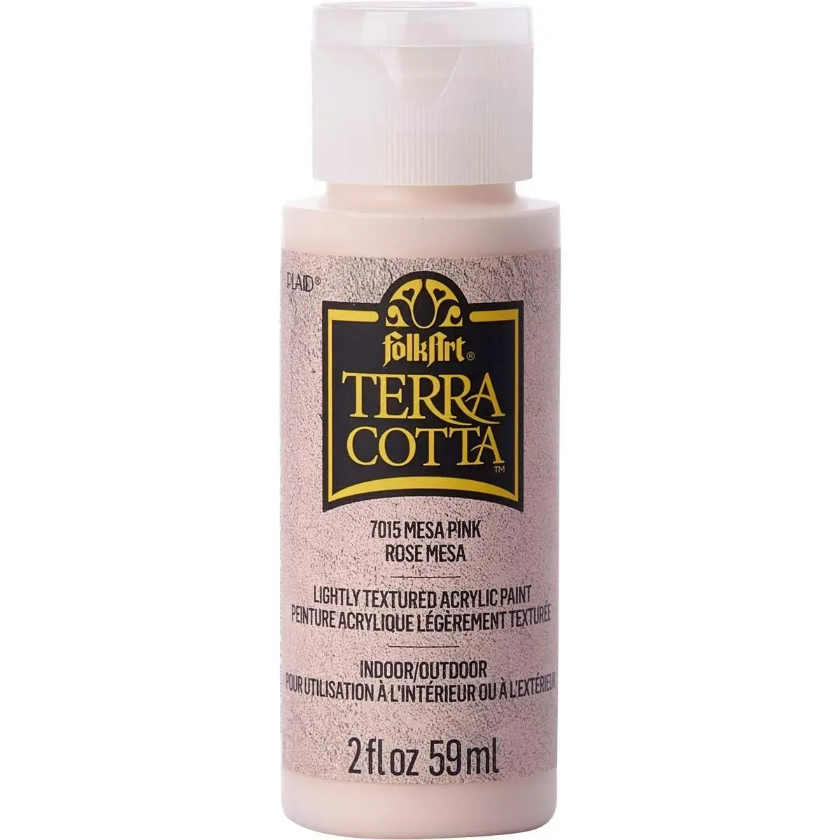 Plaid FolkArt Terra Cotta 59ml Acrylic Art/Craft Paint Mesa Pink Textured Finish