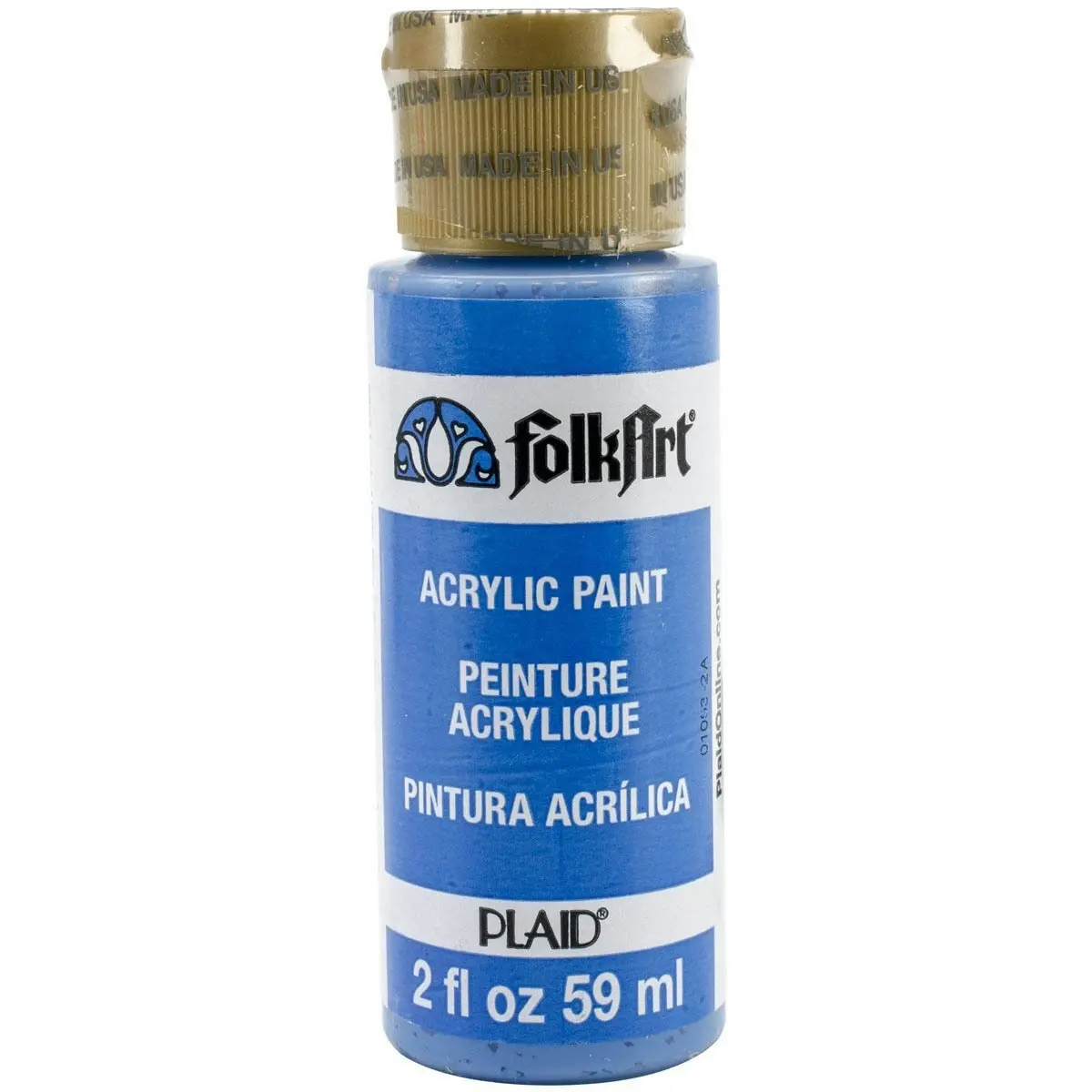 Plaid FolkArt Premium 59ml Water-Based Look at me Blue Acrylic Paint Matt Finish