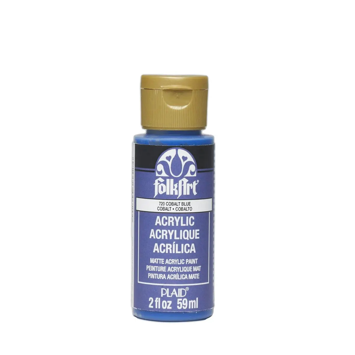 Plaid FolkArt Premium 59ml Water-Based Cobalt Hue Acrylic Art Paint Matt Finish