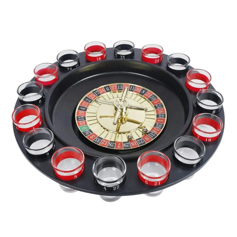 Razoo 30x30cm Drinking Roulette Shots Game Fun Tabletop Party Toy Set 18+