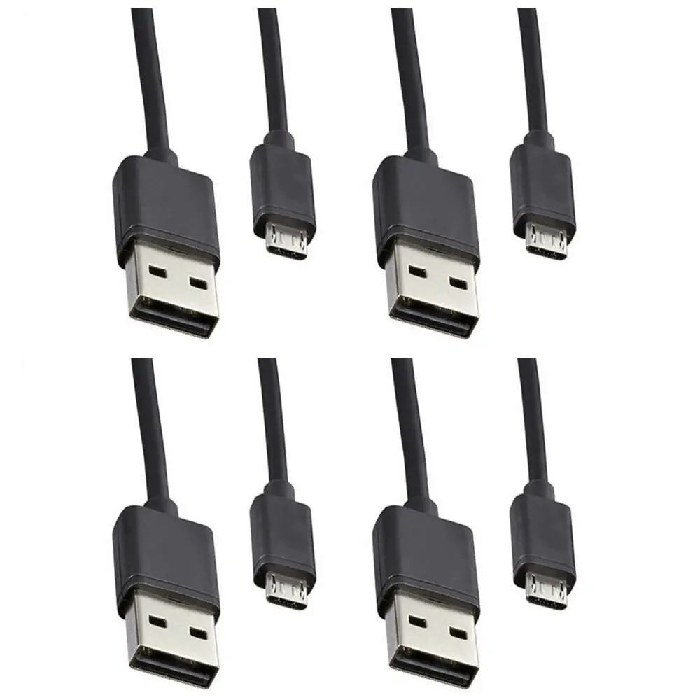 4X Sansai 0.7m USB Male to Micro USB Cable for Smartphone/Charge/Sync/Hard Drive