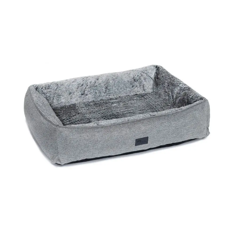 Superior Pet Goods Ortho Dog Lounger/Bed Plush Artic Faux Fur Mini 67x44x23cm