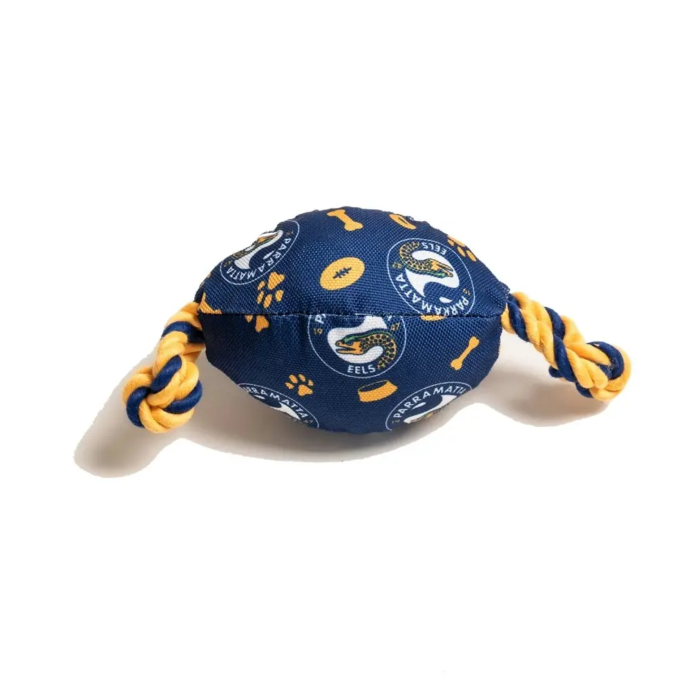 The Stubby Club Parramatta Eels NRL Themed Durable Dog/Cat Pet Chew Toy