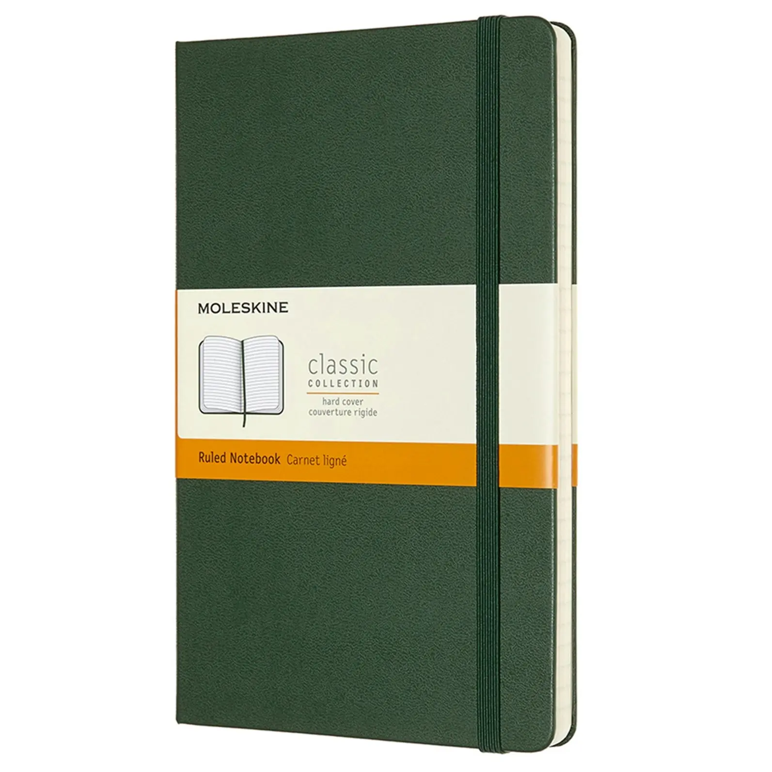 Moleskine Classic Hard Cover Ruled Notebook Office/Student Planner L Myrtle GRN