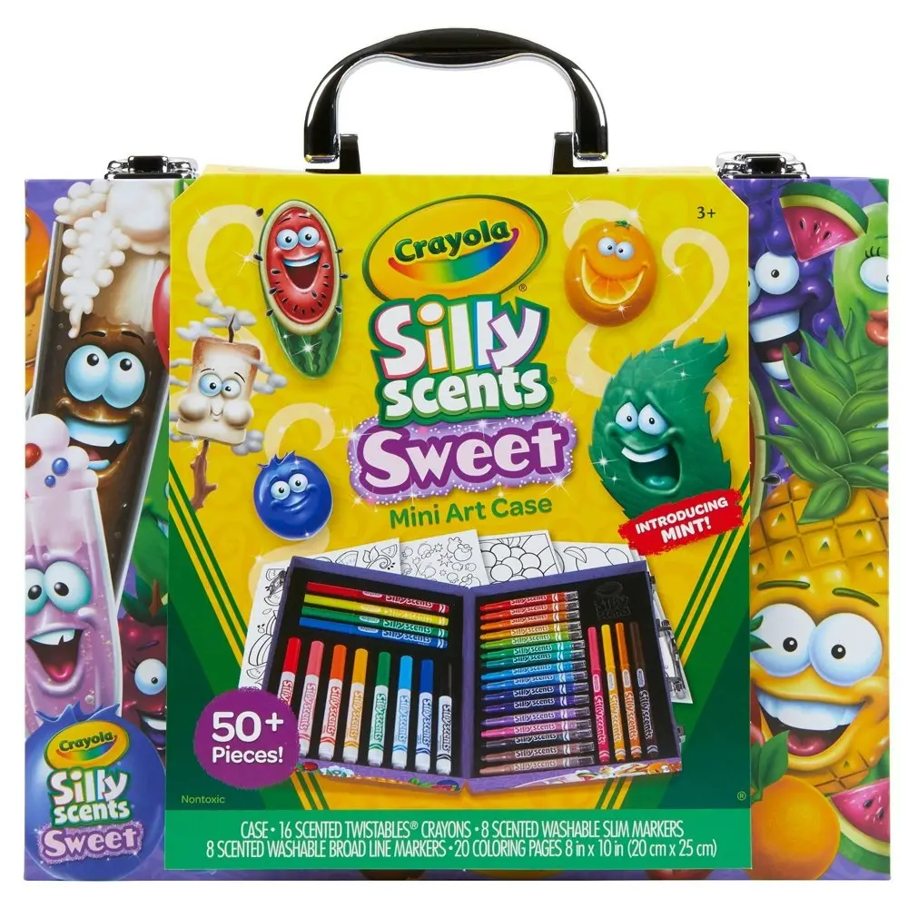 Crayola Silly Scents Mini Art Case Kids/Children Crayon/Marker Craft Kit 3y+