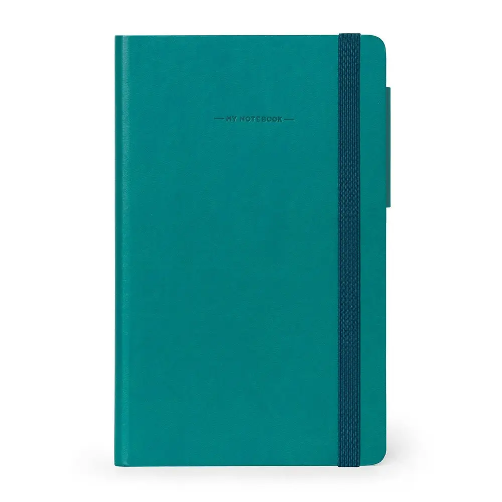 Legami My Notebook Medium Plain Journal Personal Diary Stationery Petrol Blue