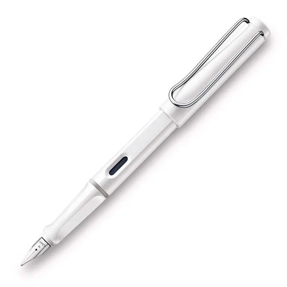 Lamy Safari Fountain Pen Broad Nib Tip Plastic Office/School Writing Shiny White