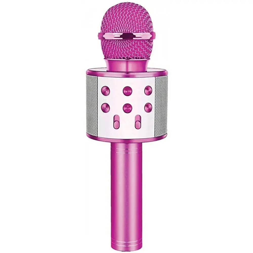 Laser Portable Wireless Bluetooth Karaoke Microphone/Speaker Party Mic Purple