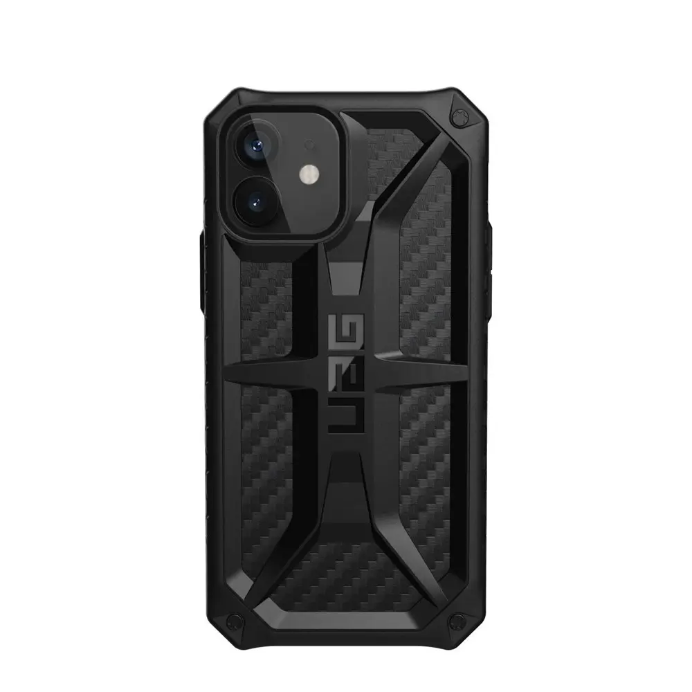 Urban Armour Gear Monarch Case Cover For Apple iPhone 12/12 Pro Carbon Fibre