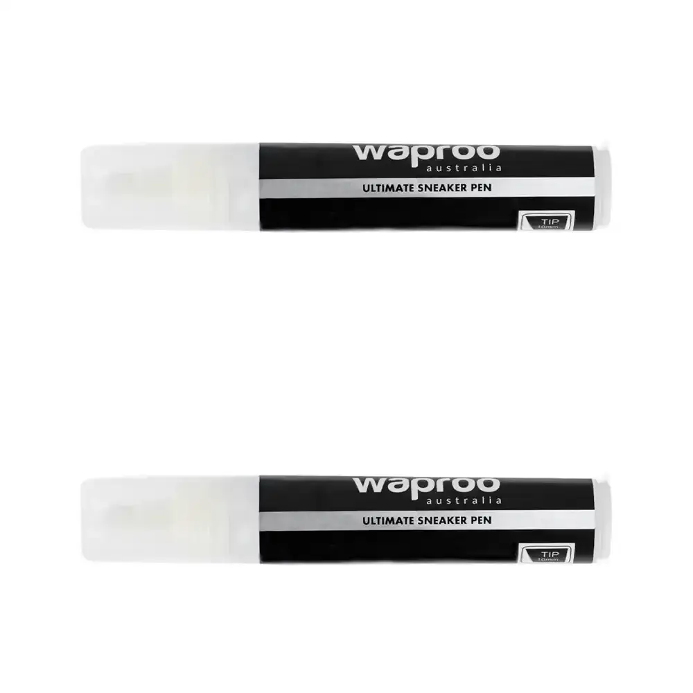 2PK Waproo Platinum Sneaker/Shoe Touch-Up Repair Recolouring Pen Tool Black