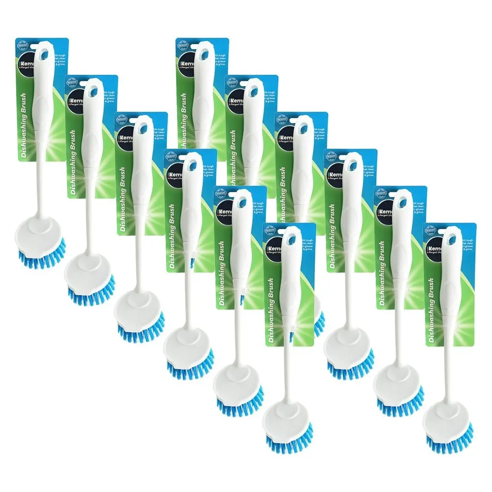 12x kemasi Soft Grip Multipurpose Dishwashing Brush Home Kitchen Cleaning