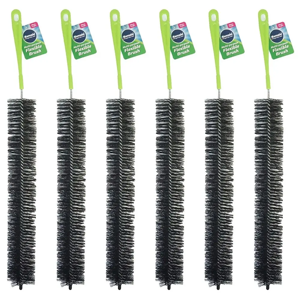 6x kemasi Multipurpose Cleaning Brush 60cm Bathroom Kitchen Cleaning Assorted