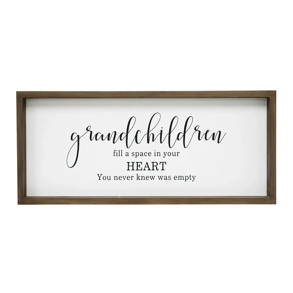 MDF 48cm Grandchildren Sign Home Wall/Tabletop Decorative Rectangular Plaque