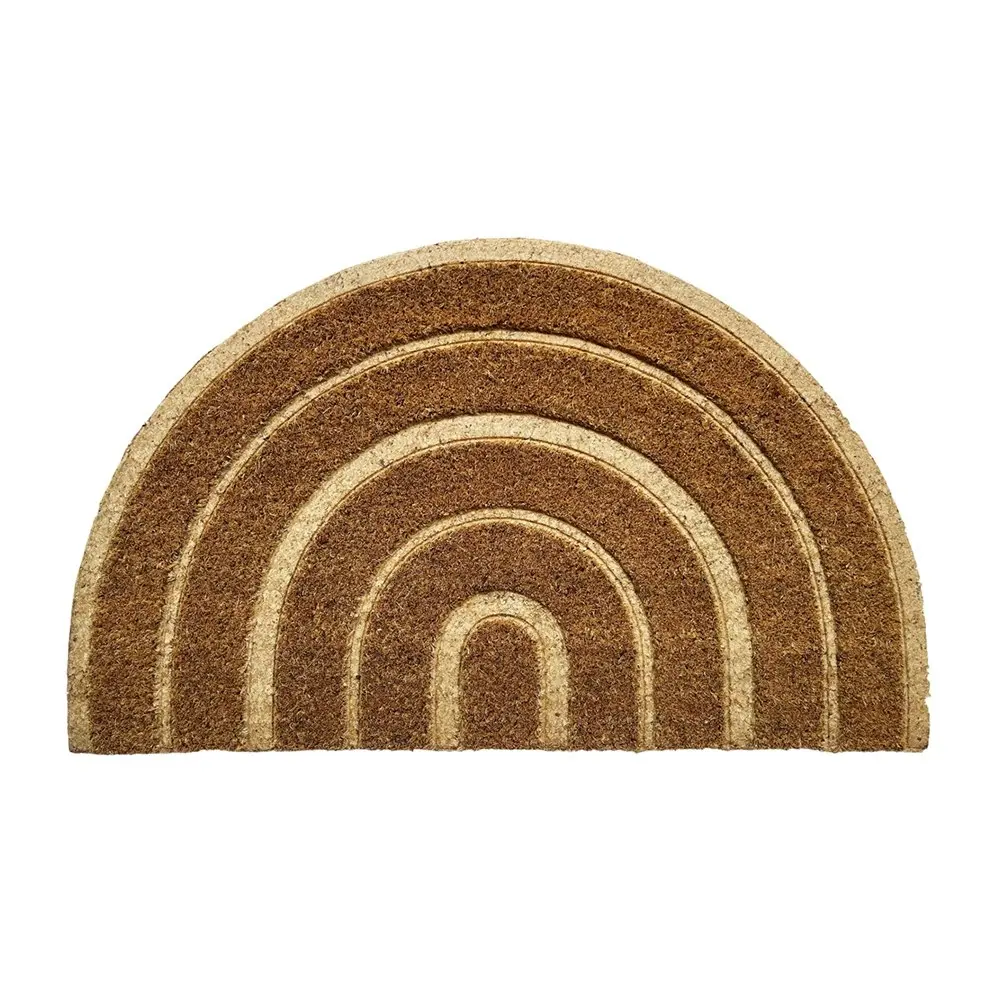 Urban 45x75cm Arch Coir Doormat Home Carpet Floor Decor Rug Outdoor Mat Natural