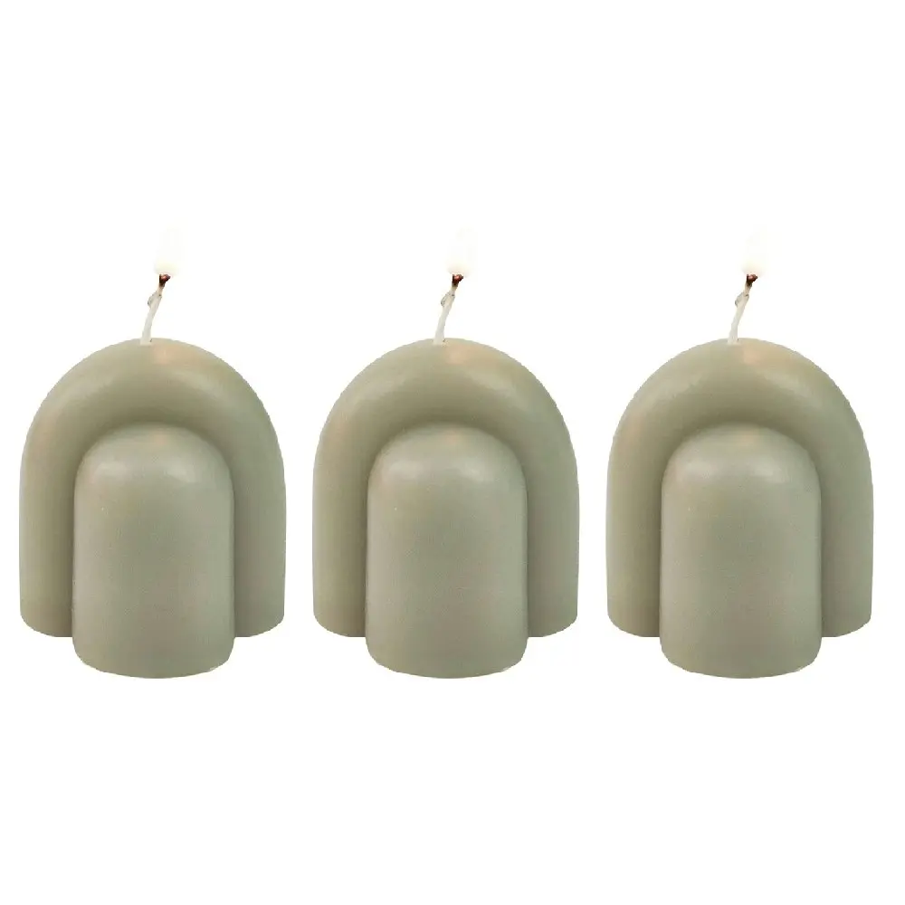 3x Urban Arch 5.5cm Vanilla Scented Candle Home Fragrance Tabletop Decor Smoke