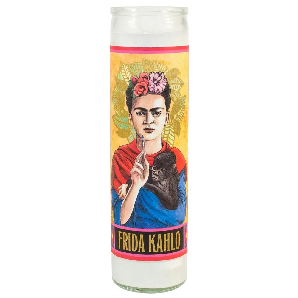 Unemployed Philosophers Guild 20cm Kahlo Secular Saint Candle Home Decor Display