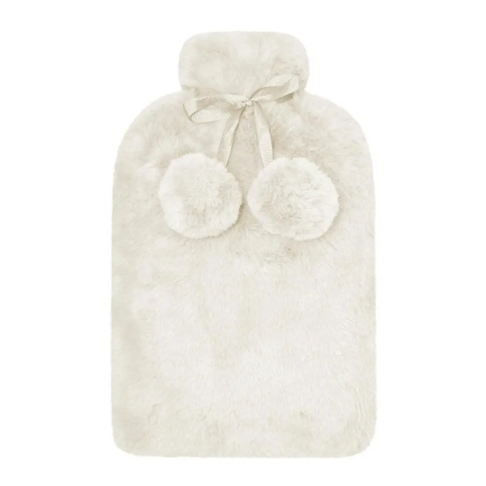 J. Elliot Home Layla Soft Faux Fur Hot Water Bottle Warmer 37x22cm Ivory