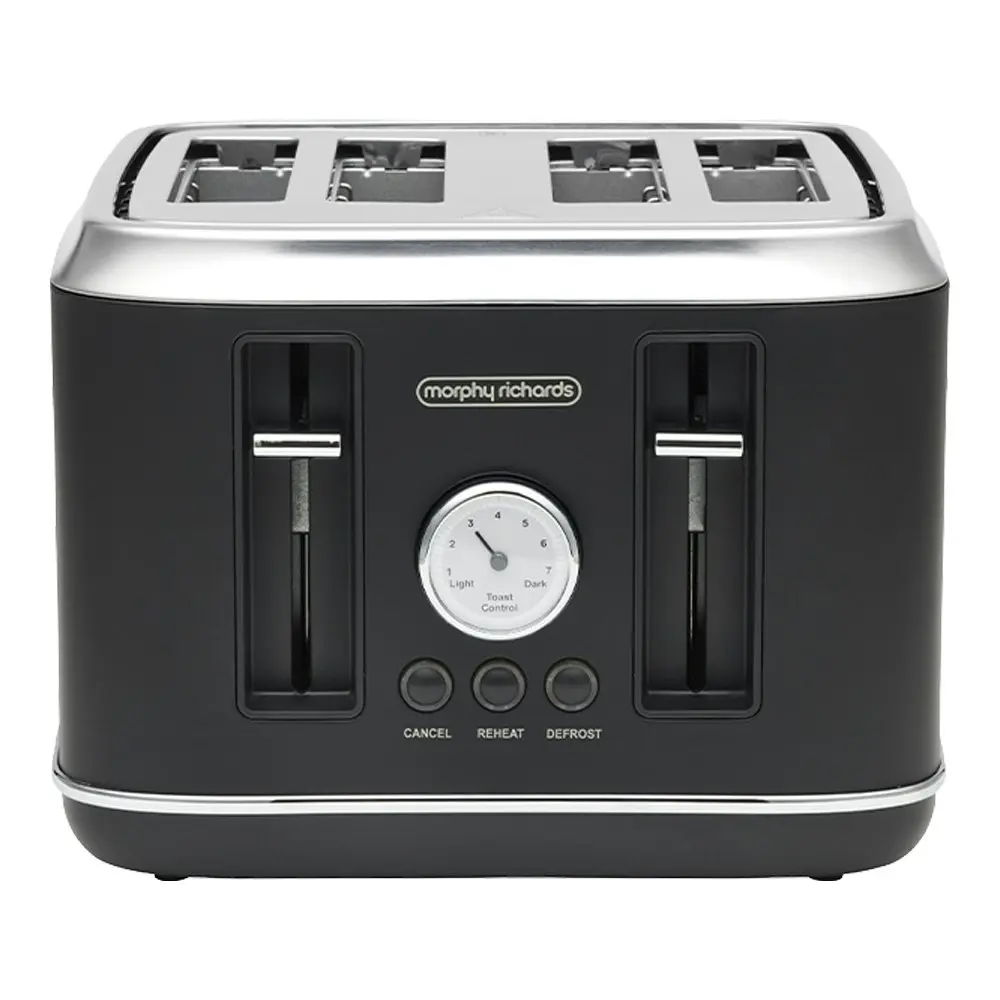 Morphy Richards x Belling Colour Edition Boutique 4 Slice Home Toaster Black