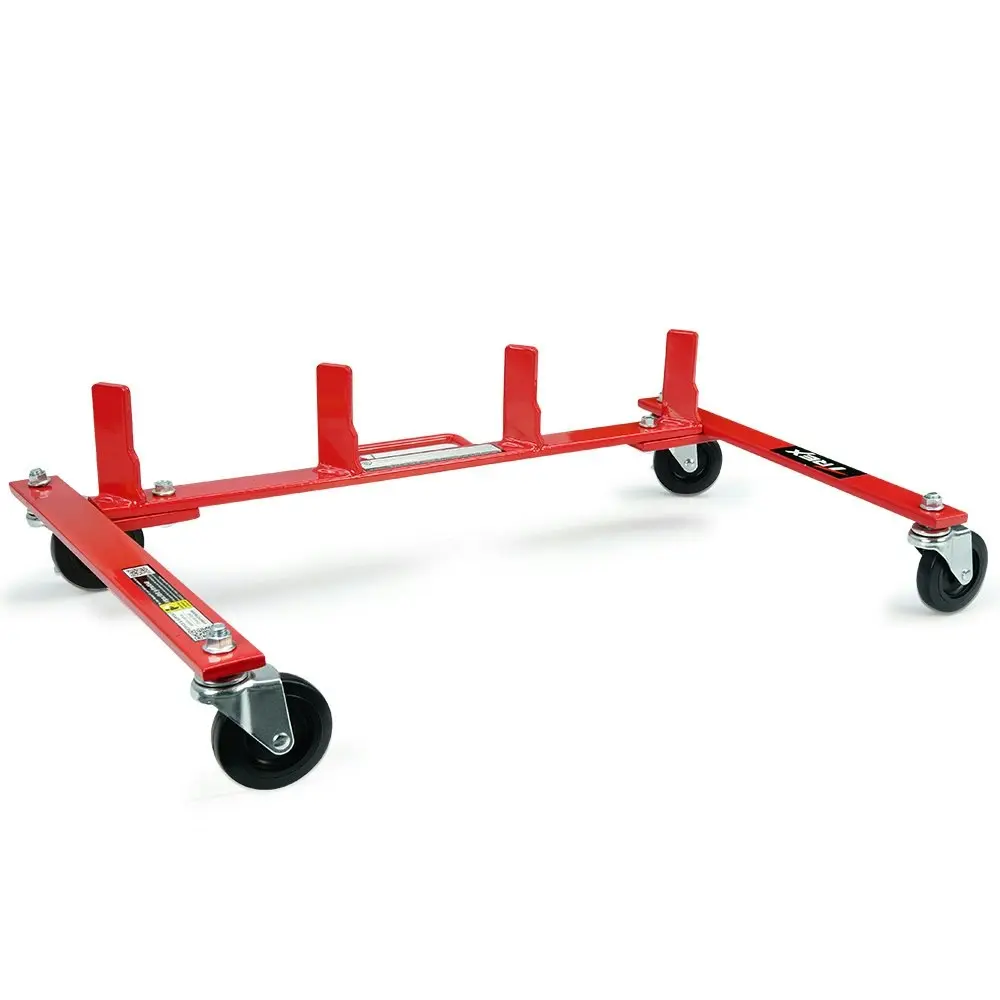 T-Rex Vehicle Positioning Jack Storage Rack Stand, Heavy Duty Design with Locking Castor Wheels